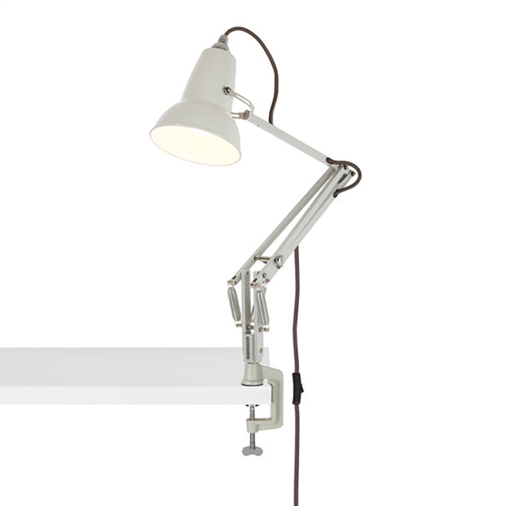 Original 1227 Mini lampe m/bordklemme, hvid